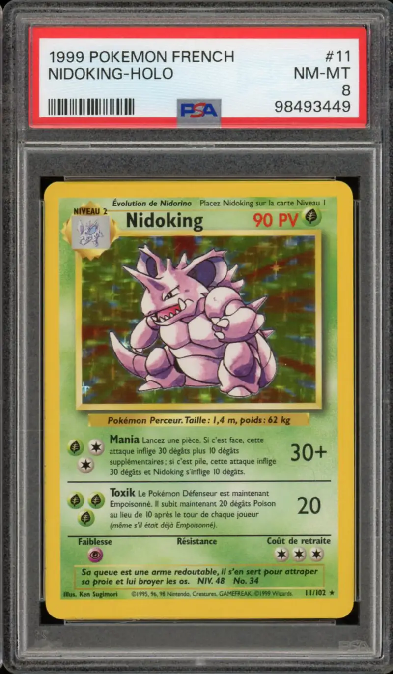 PSA 8 Nidoking Holo