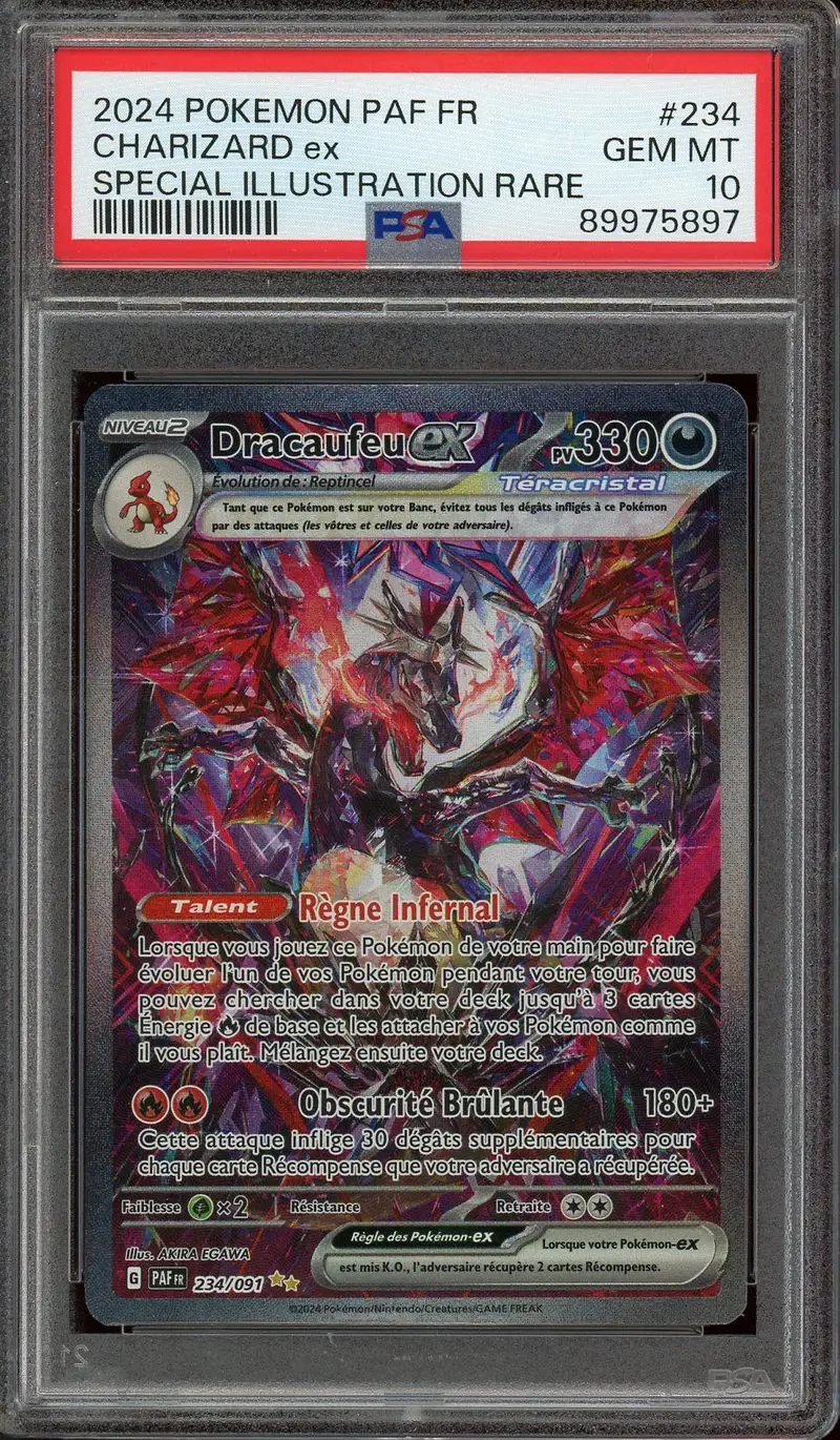 PSA 10 Dracaufeu Ex