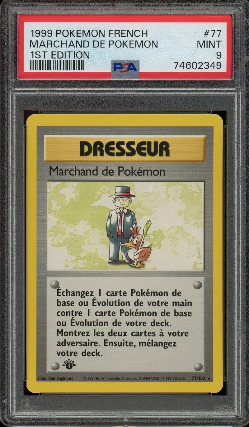 PSA 9 Marchand de Pokémon