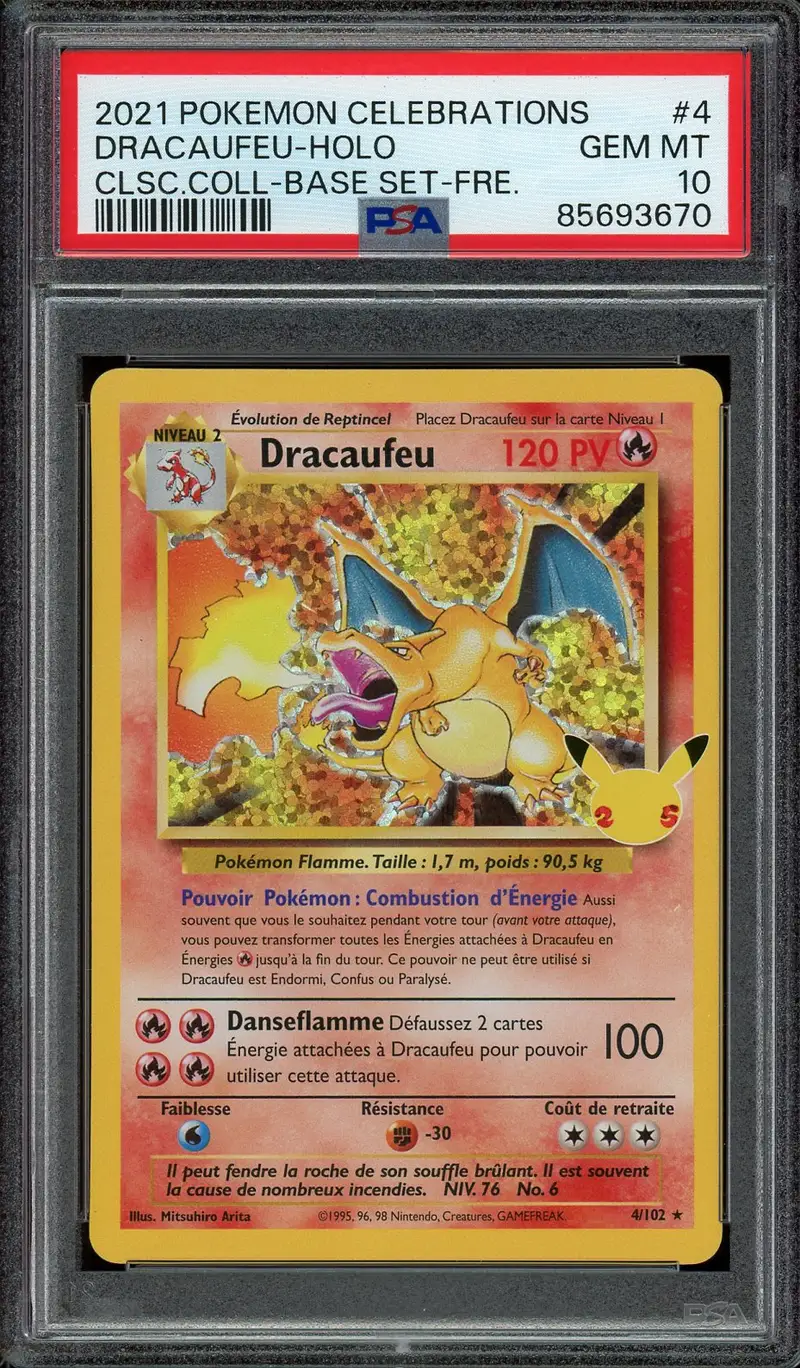 PSA 10 Dracaufeu Holo