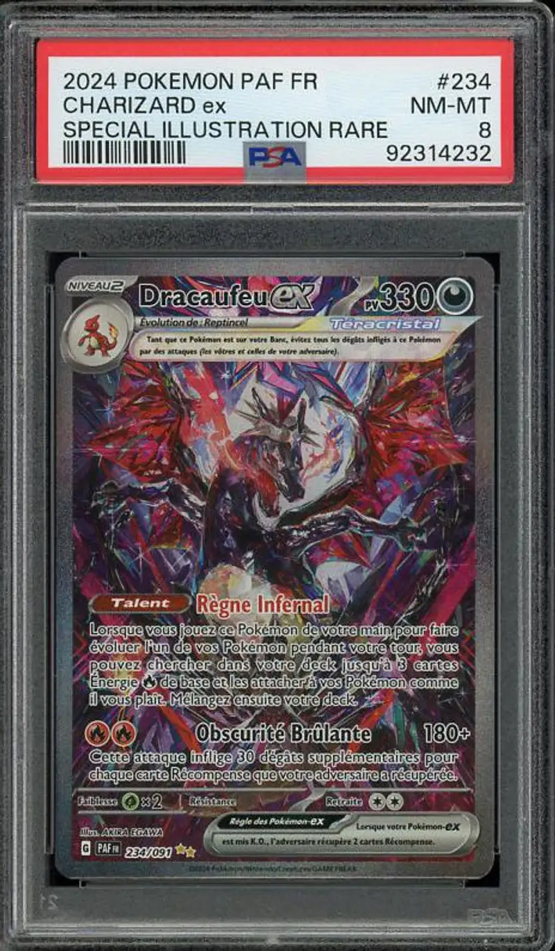 PSA 8 Dracaufeu Ex