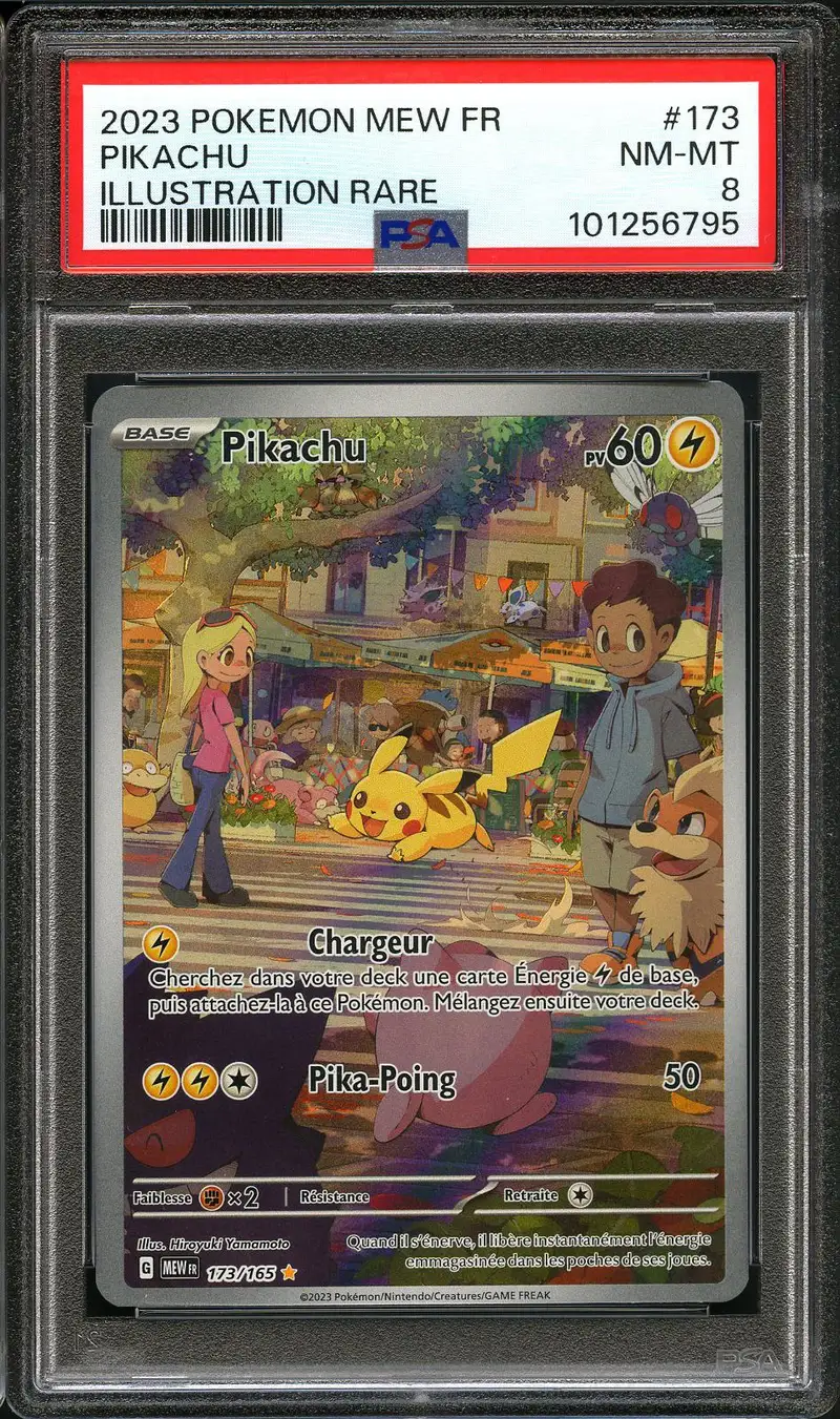 PSA 8 Pikachu