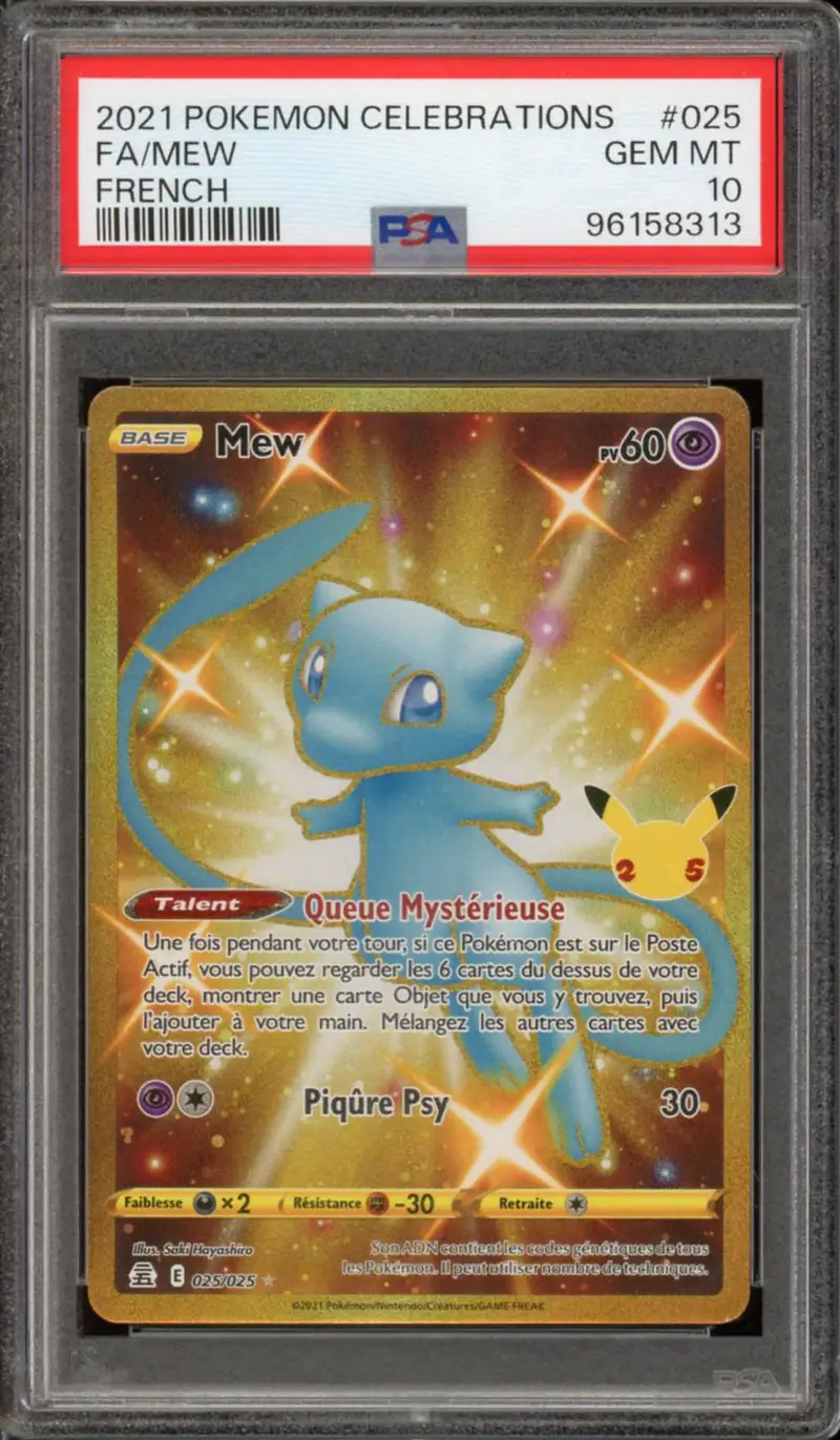 PSA 10 Mew Gold