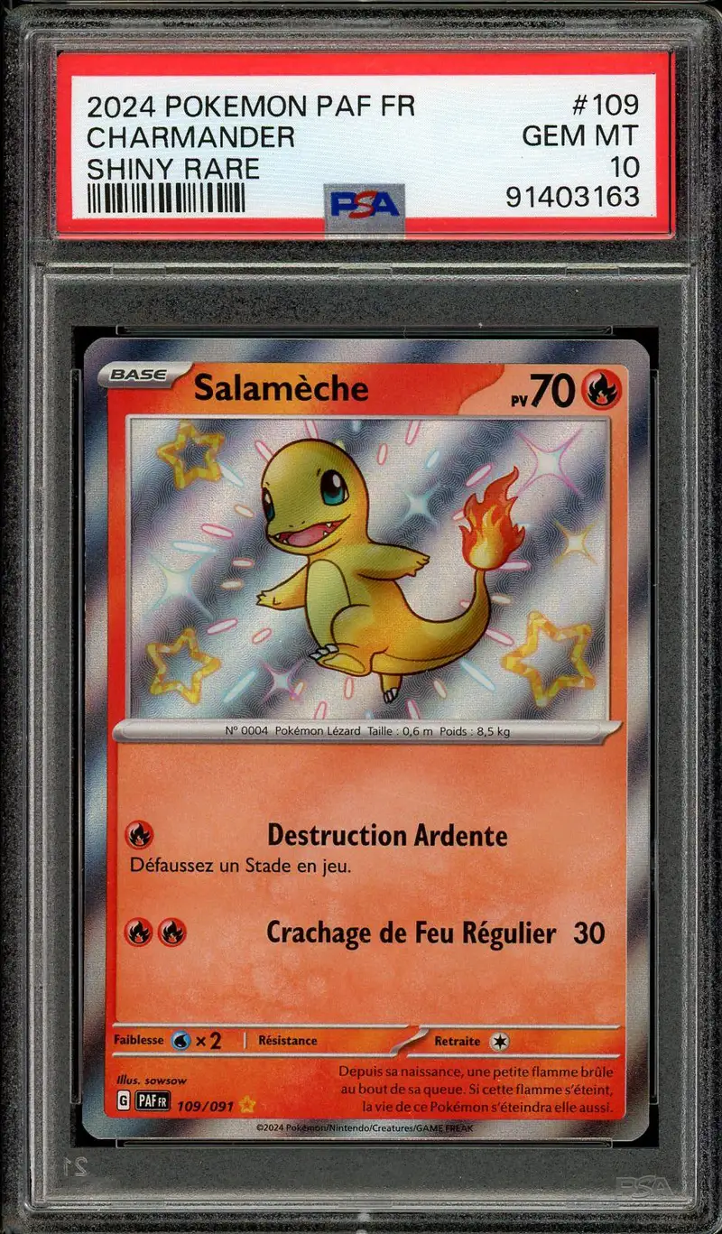 PSA 10 Salamèche Shiny