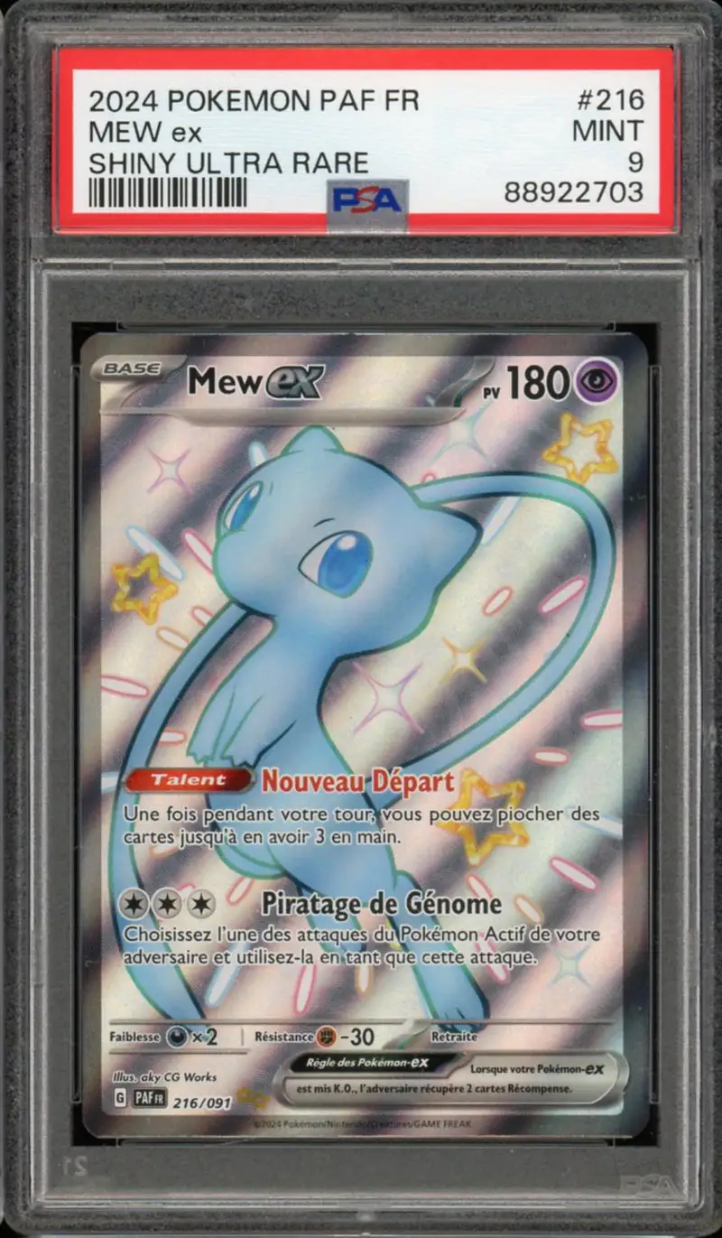 PSA 9 Mew Ex Shiny
