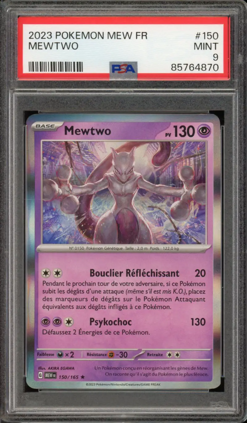 PSA 9 Mewtwo Holo