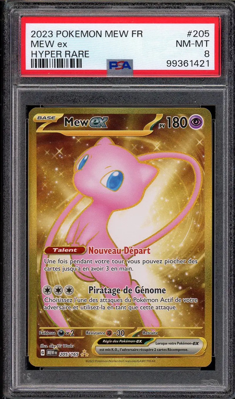 PSA 8 Mew Ex Gold