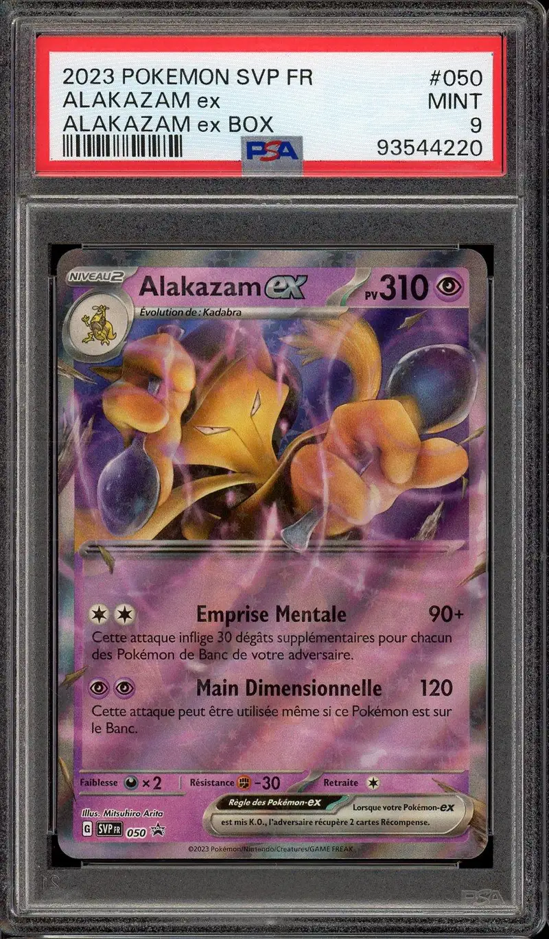 PSA 9 Alakazam Ex