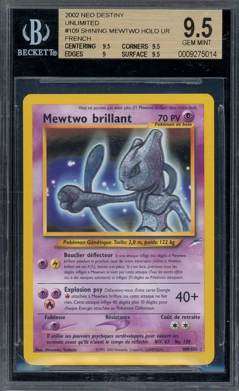 BGS 9.5 Mewtwo Brillant