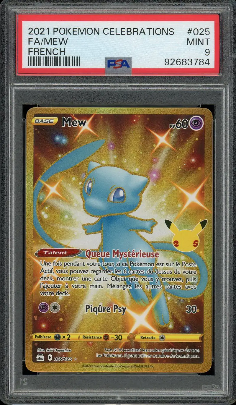 PSA 9 Mew Gold