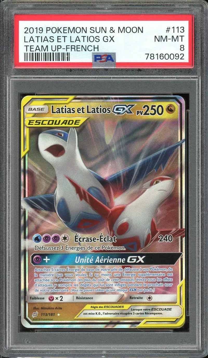 PSA 8 Latias et Latios Gx