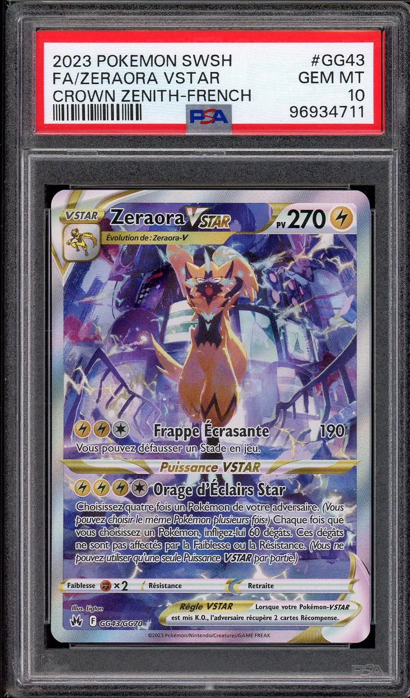 PSA 10 Zeraora VStar