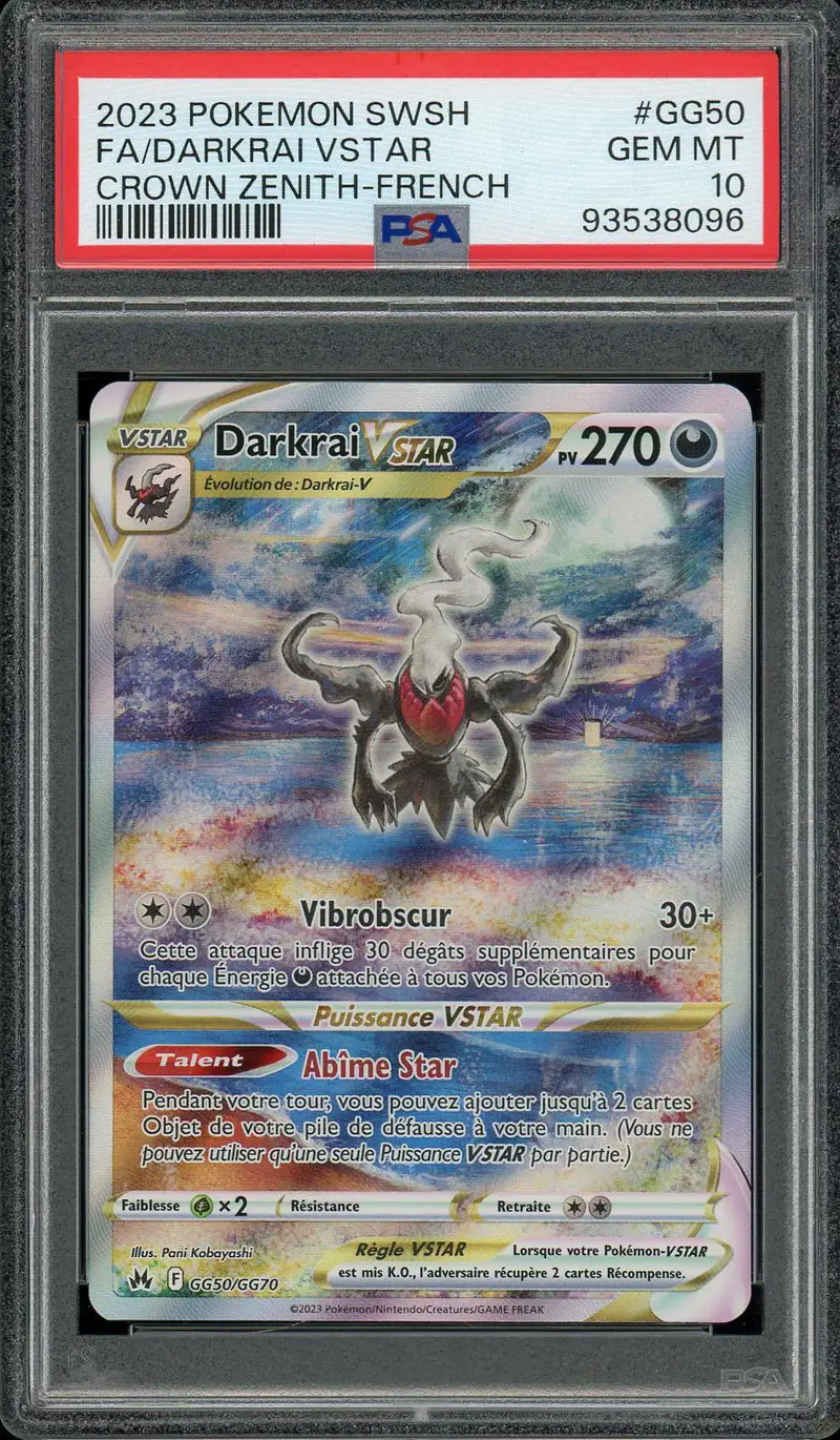 PSA 10 Darkrai VStar