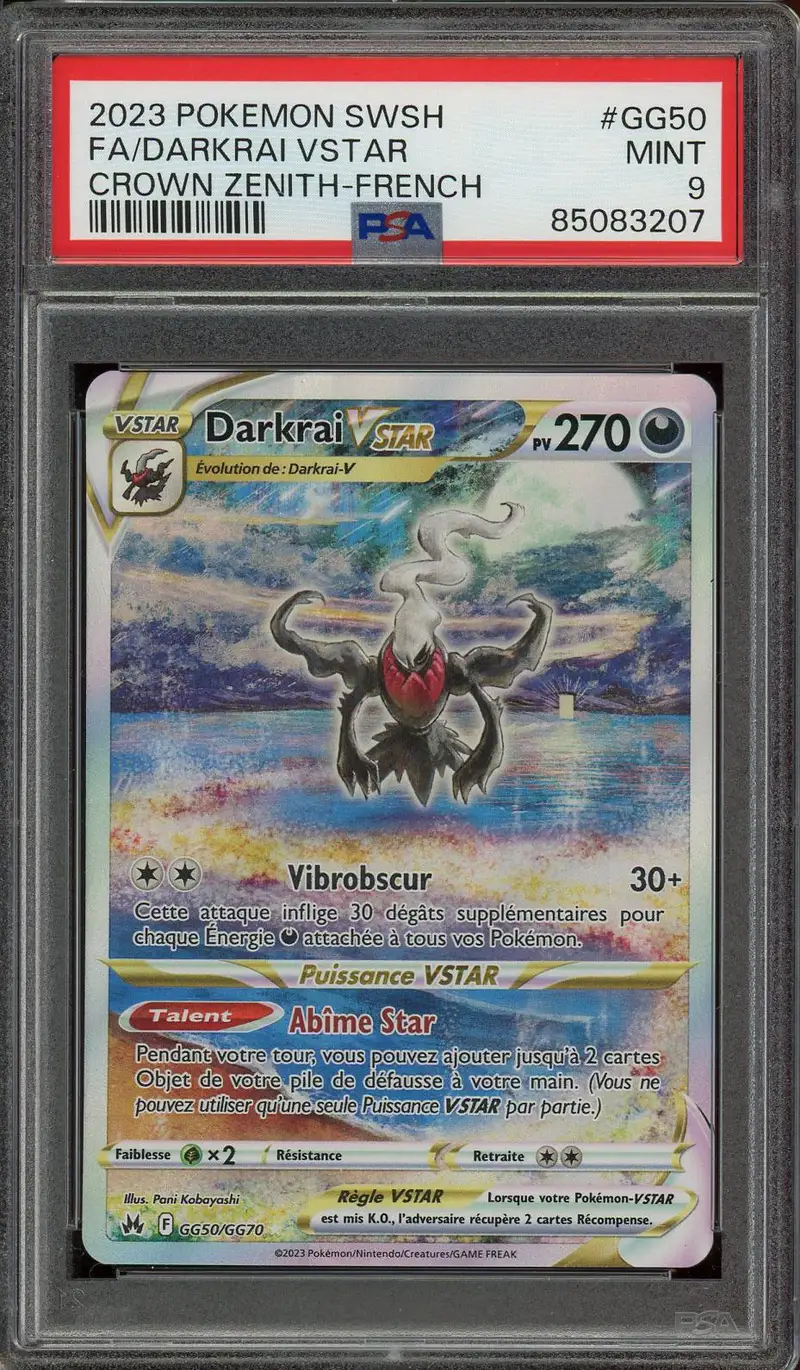 PSA 9 Darkrai VStar
