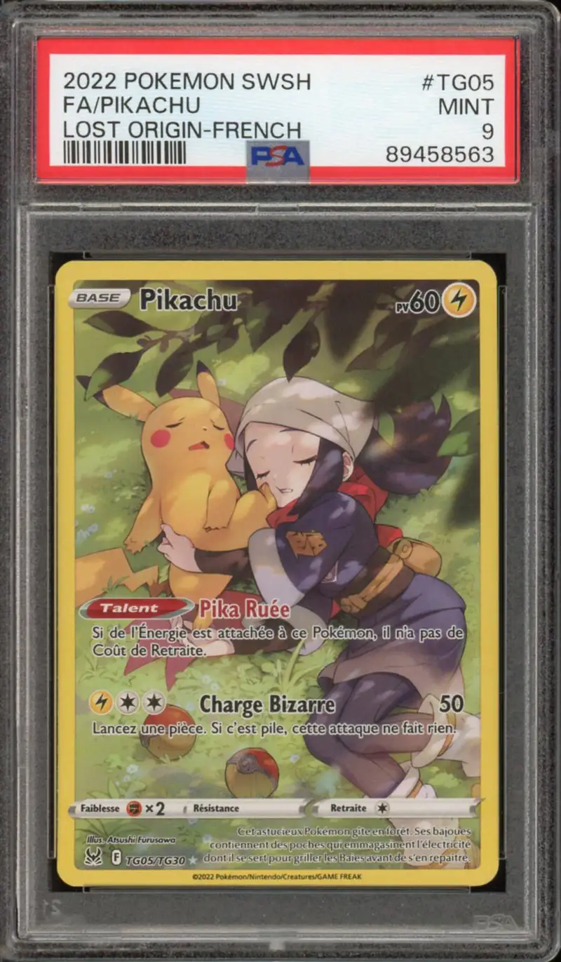 PSA 9 Pikachu