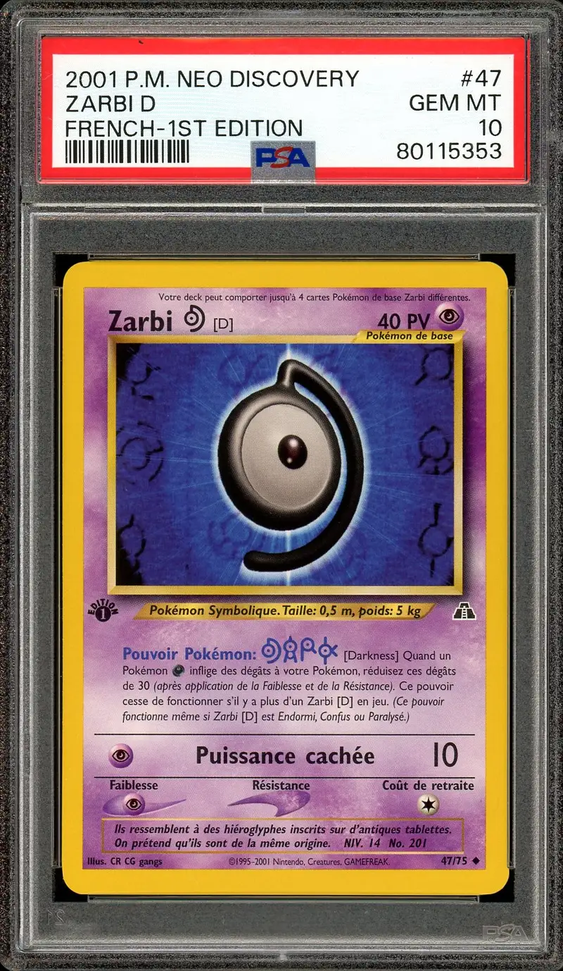 PSA 10 Zarbi D