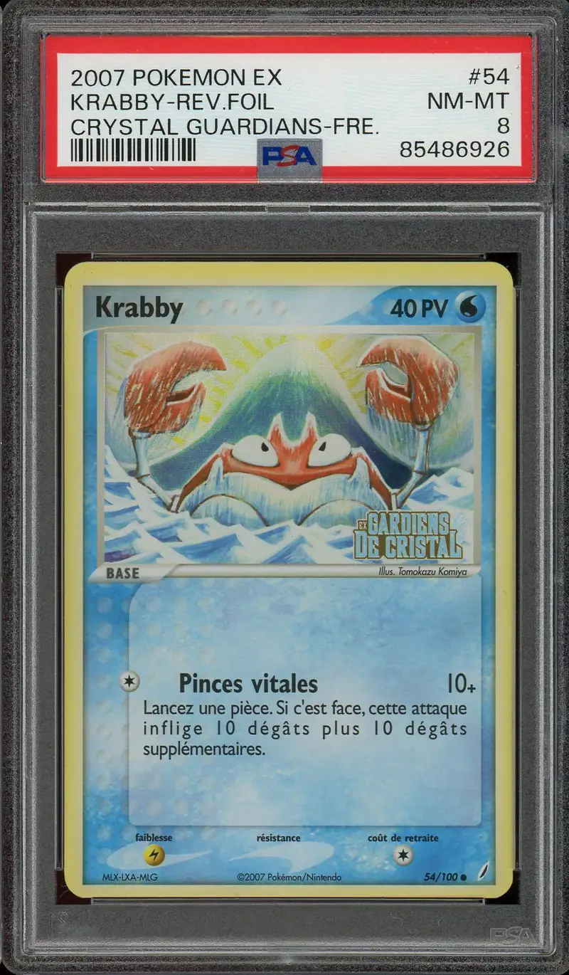 PSA 8 Krabby Reverse