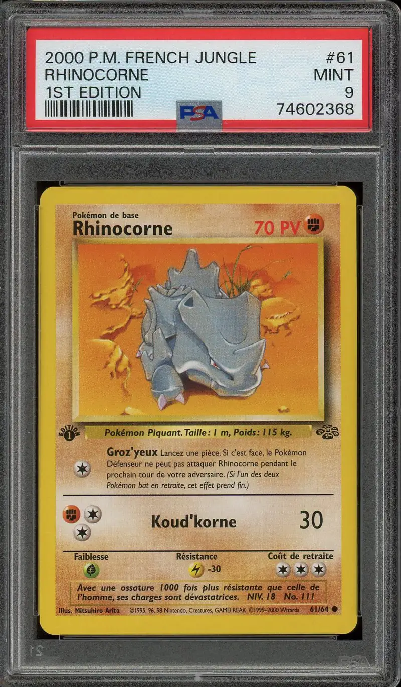 PSA 9 Rhinocorne