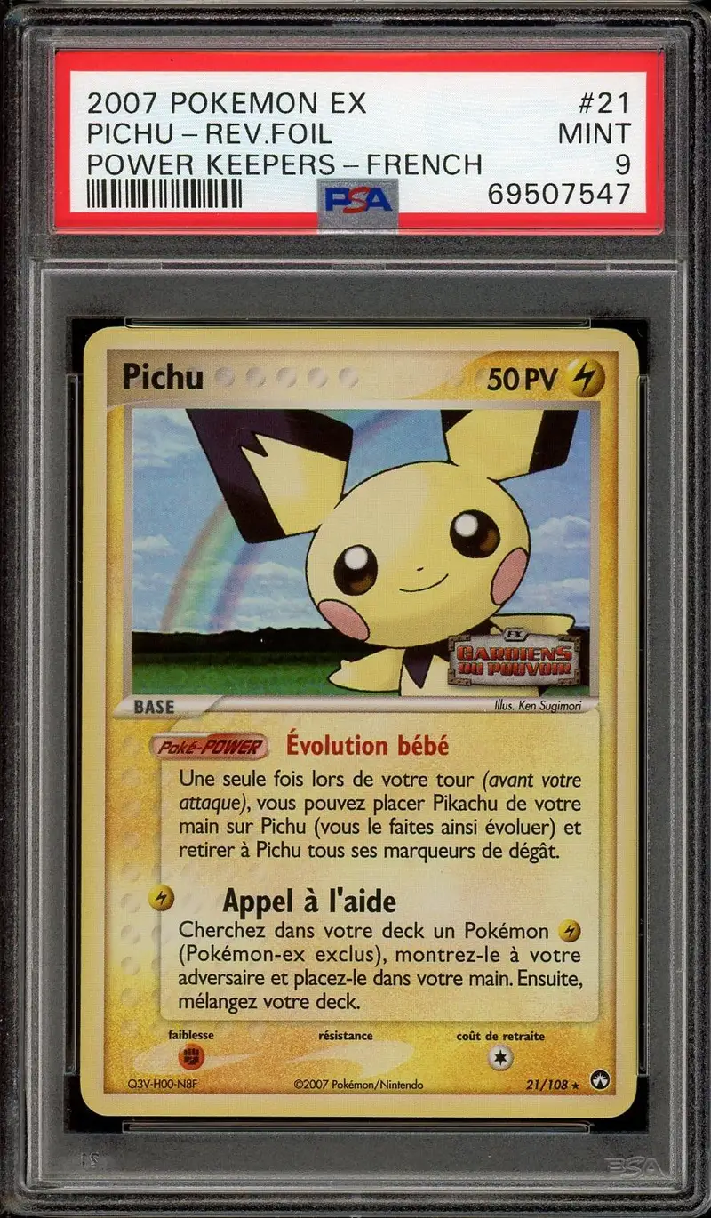 PSA 9 Pichu Reverse