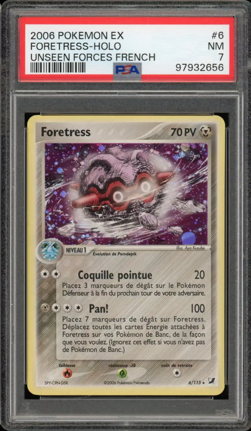 PSA 7 Foretress Holo