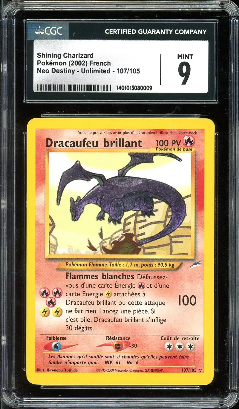 CGC 9 Dracaufeu Brillant