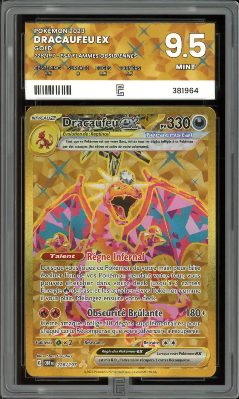 PG 9.5 Dracaufeu Ex Gold