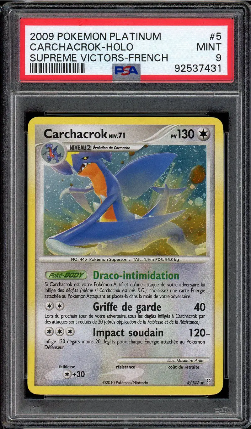 PSA 9 Carchacrok Holo