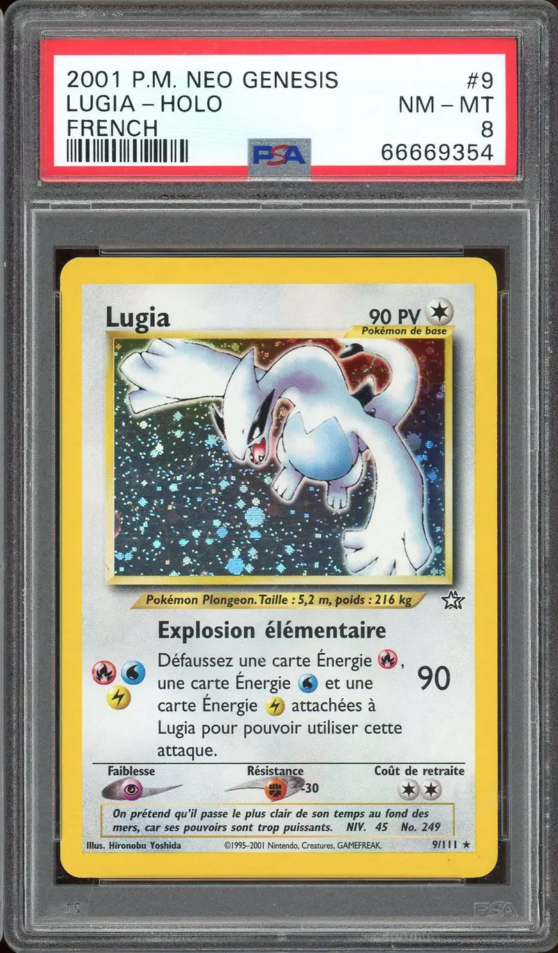 PSA 8 Lugia Holo