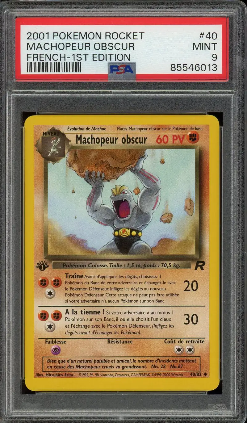 PSA 9 Machopeur Obscur