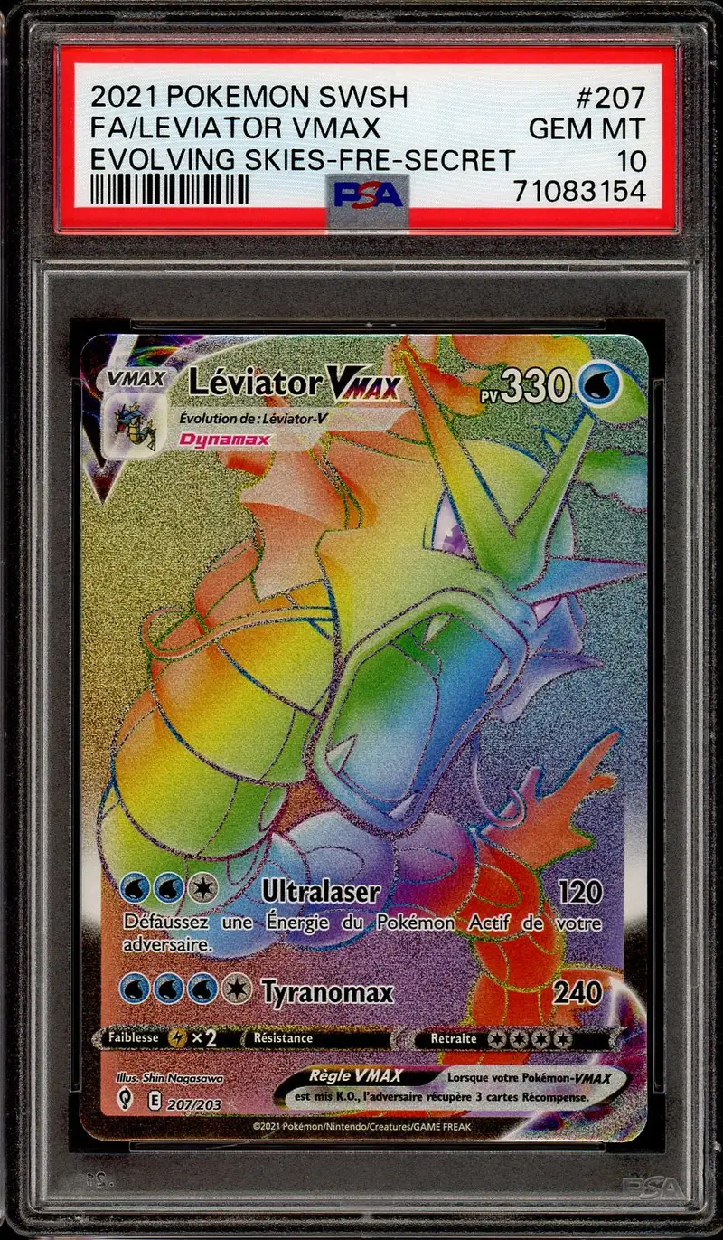 PSA 10 Léviator VMax Rainbow
