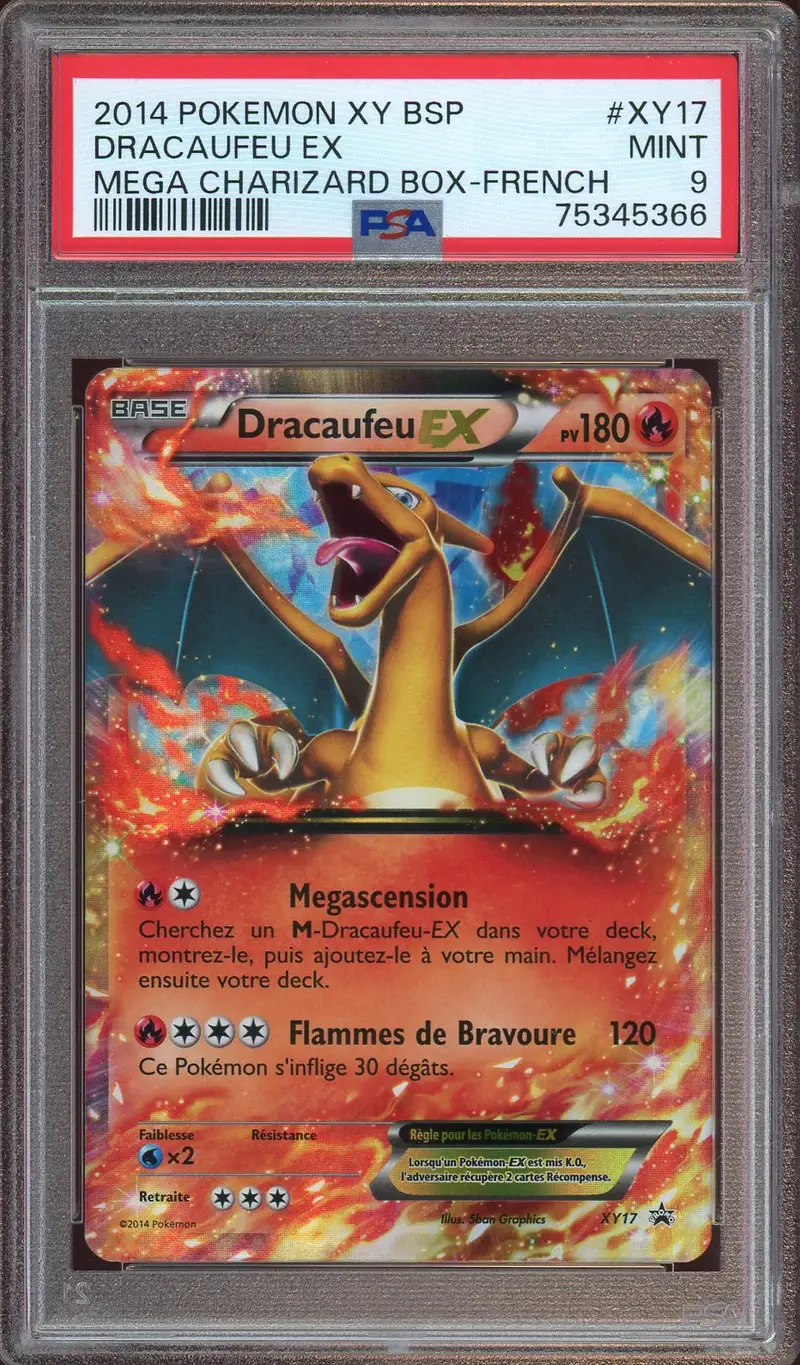 PSA 9 Dracaufeu Ex