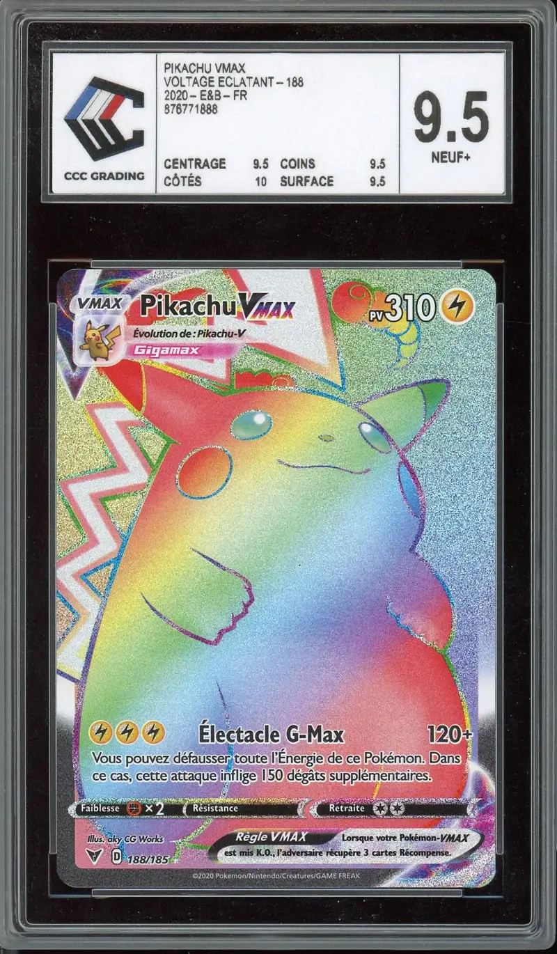 CCC 9.5 Pikachu VMax Rainbow