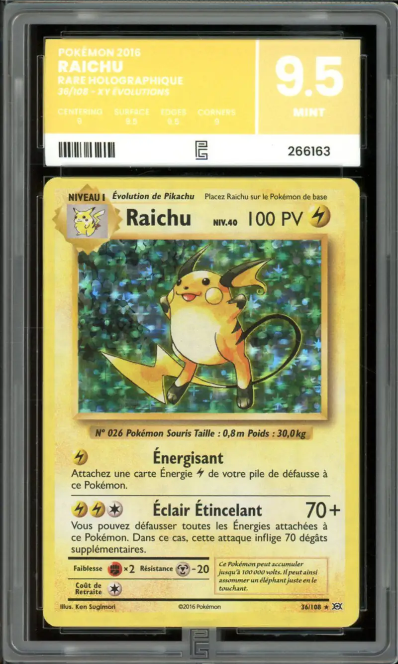 PG 9.5 Raichu Holo