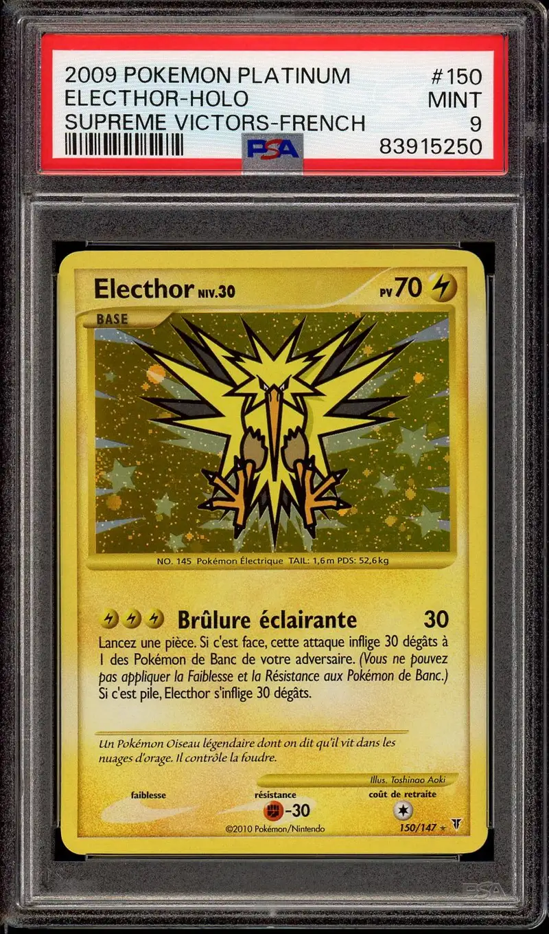 PSA 9 Electhor Holo
