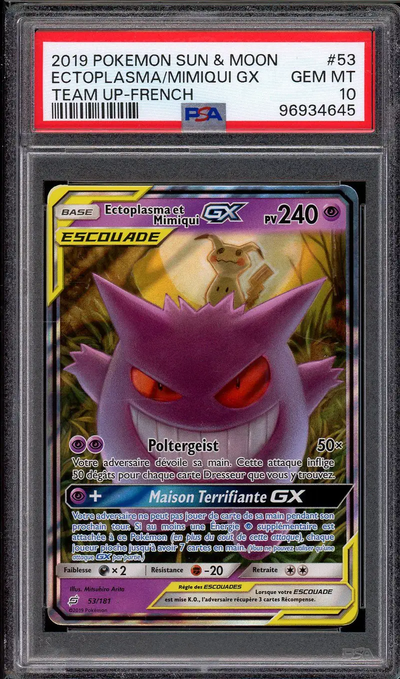 PSA 10 Ectoplasma et Mimiqui Gx