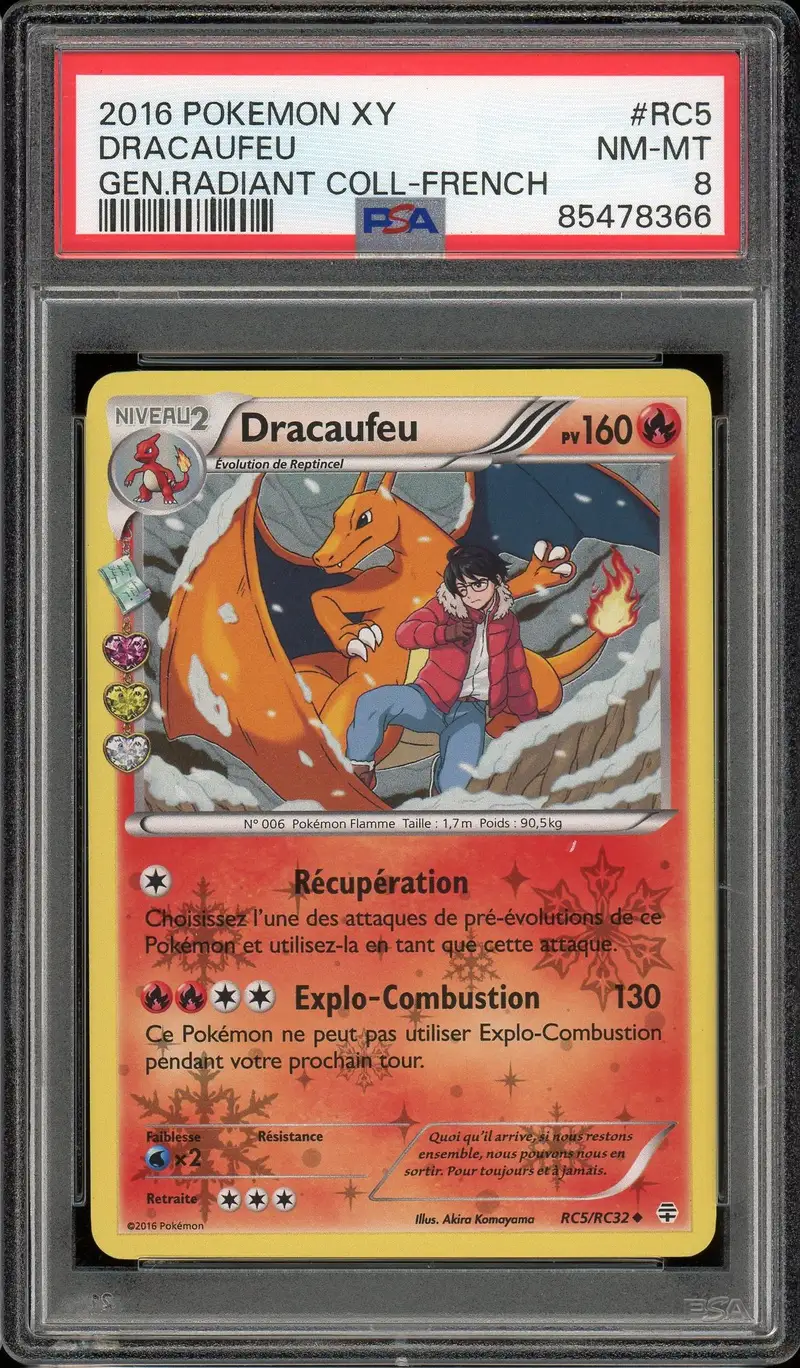 PSA 8 Dracaufeu Holo