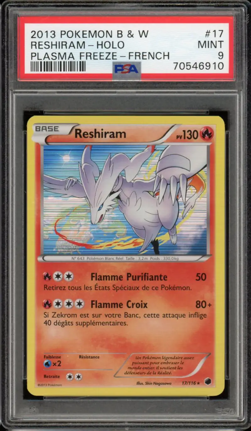 PSA 9 Reshiram Holo