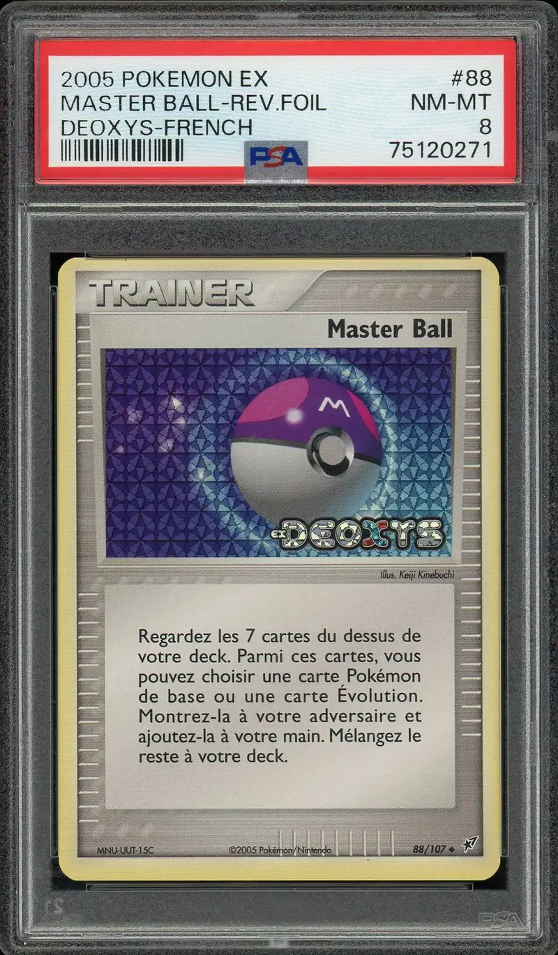 PSA 8 Master Ball Reverse
