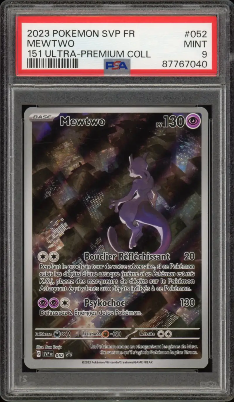 PSA 9 Mewtwo
