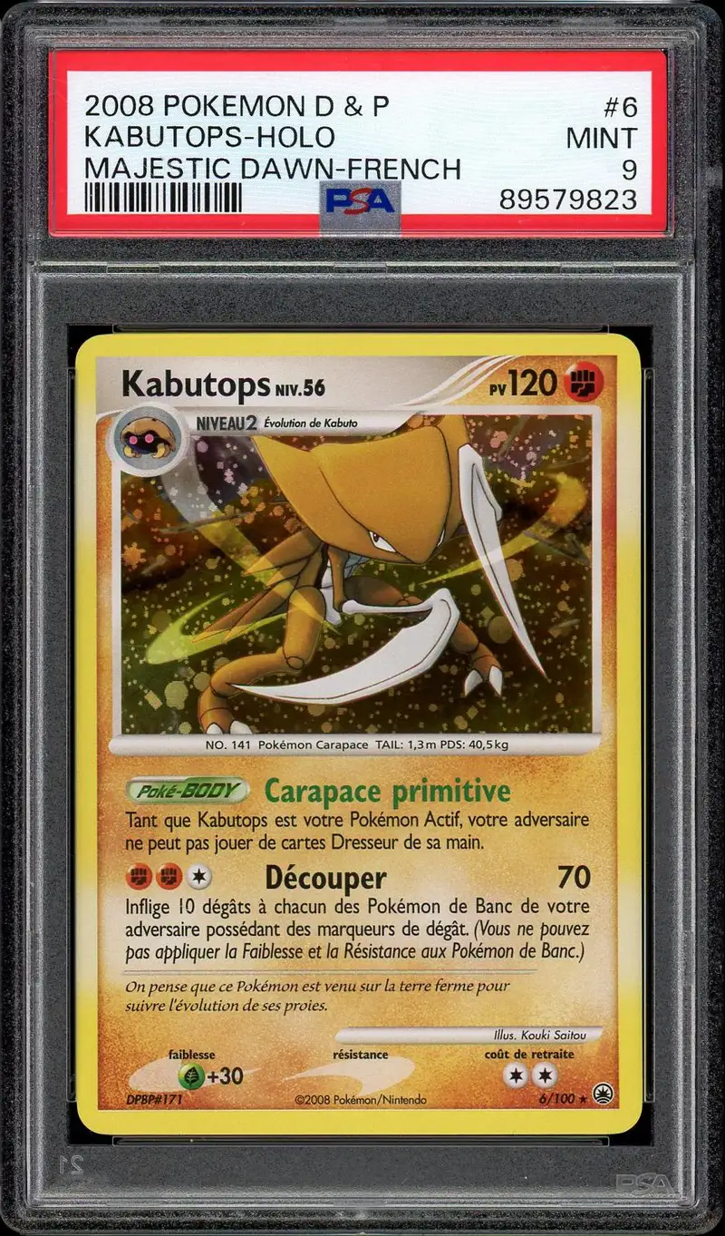 PSA 9 Kabutops Holo