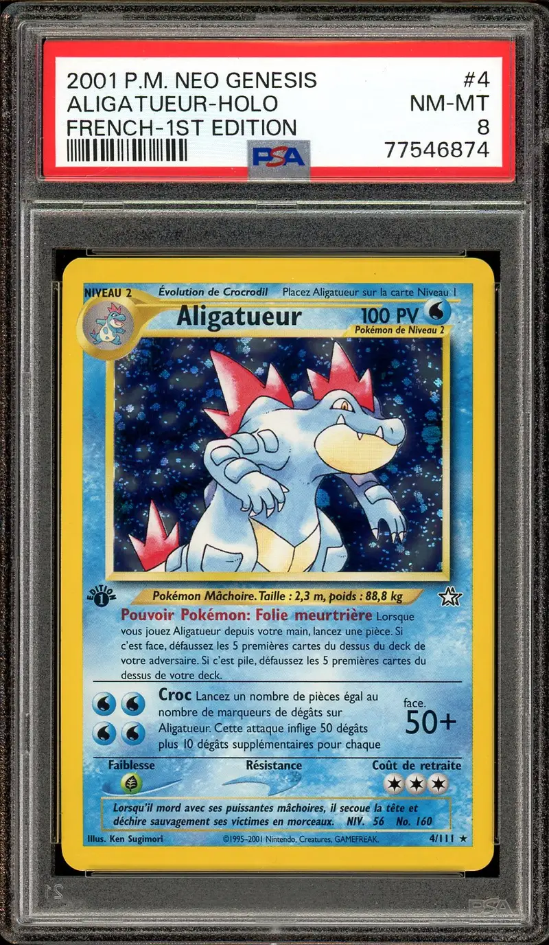 PSA 8 Aligatueur Holo
