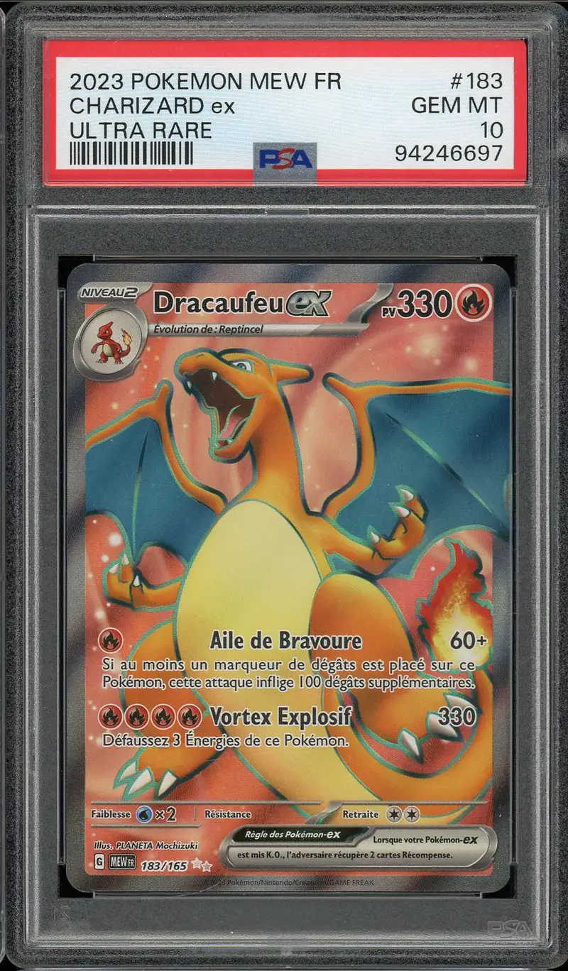 PSA 10 Dracaufeu Ex