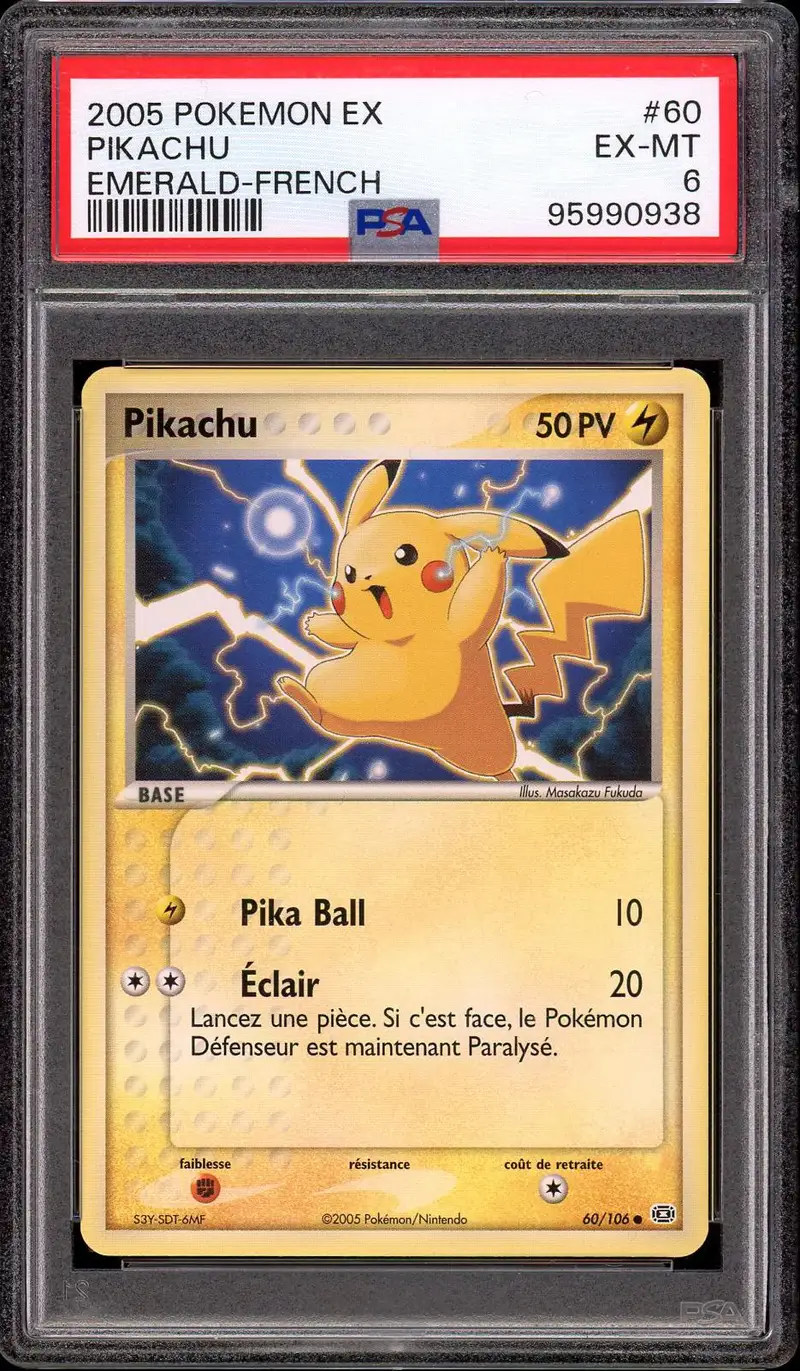 PSA 6 Pikachu