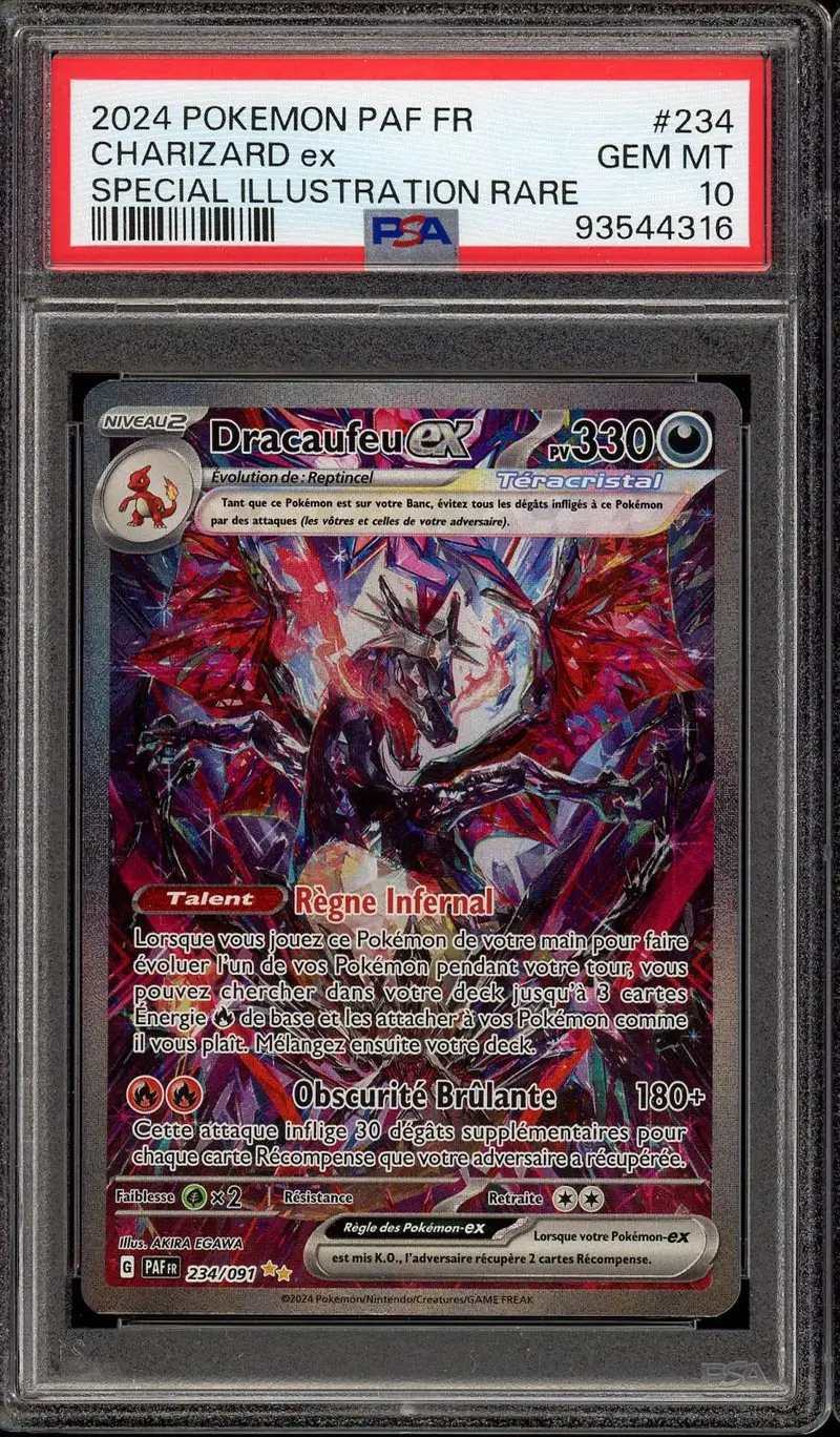 PSA 10 Dracaufeu Ex