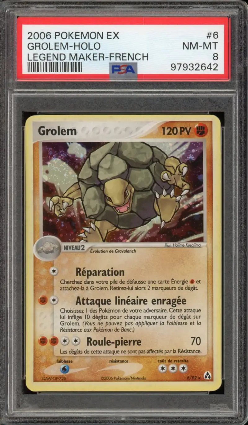 PSA 8 Grolem Holo