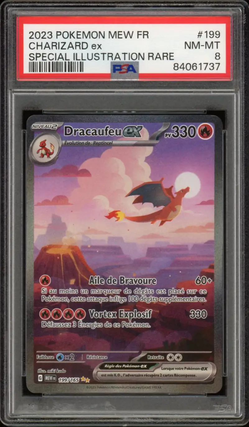 PSA 8 Dracaufeu Ex