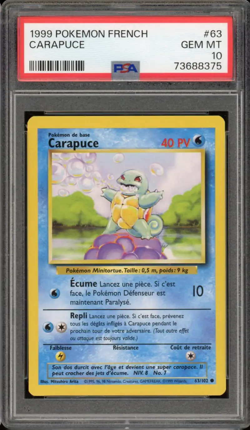 PSA 10 Carapuce