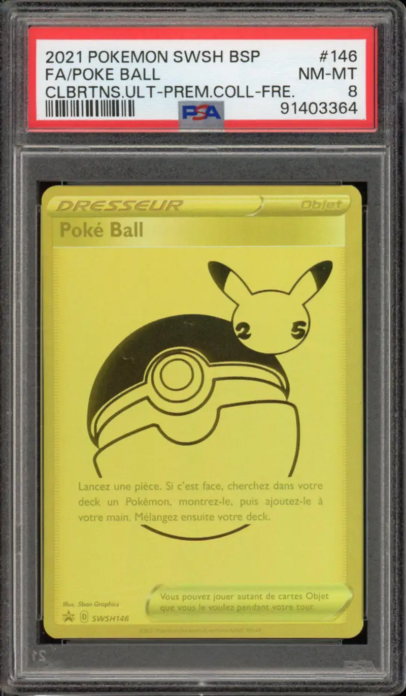 PSA 8 Poké Ball