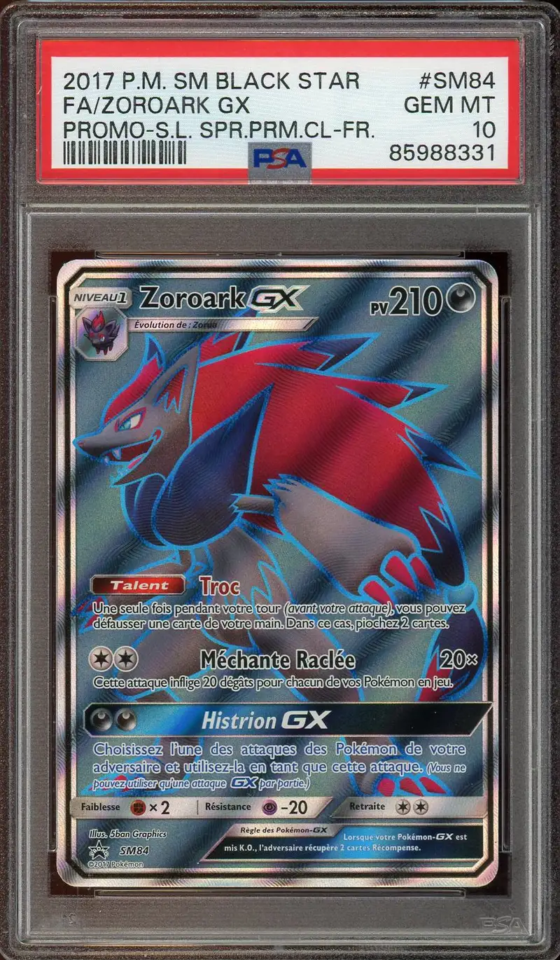 PSA 10 Zoroark Gx