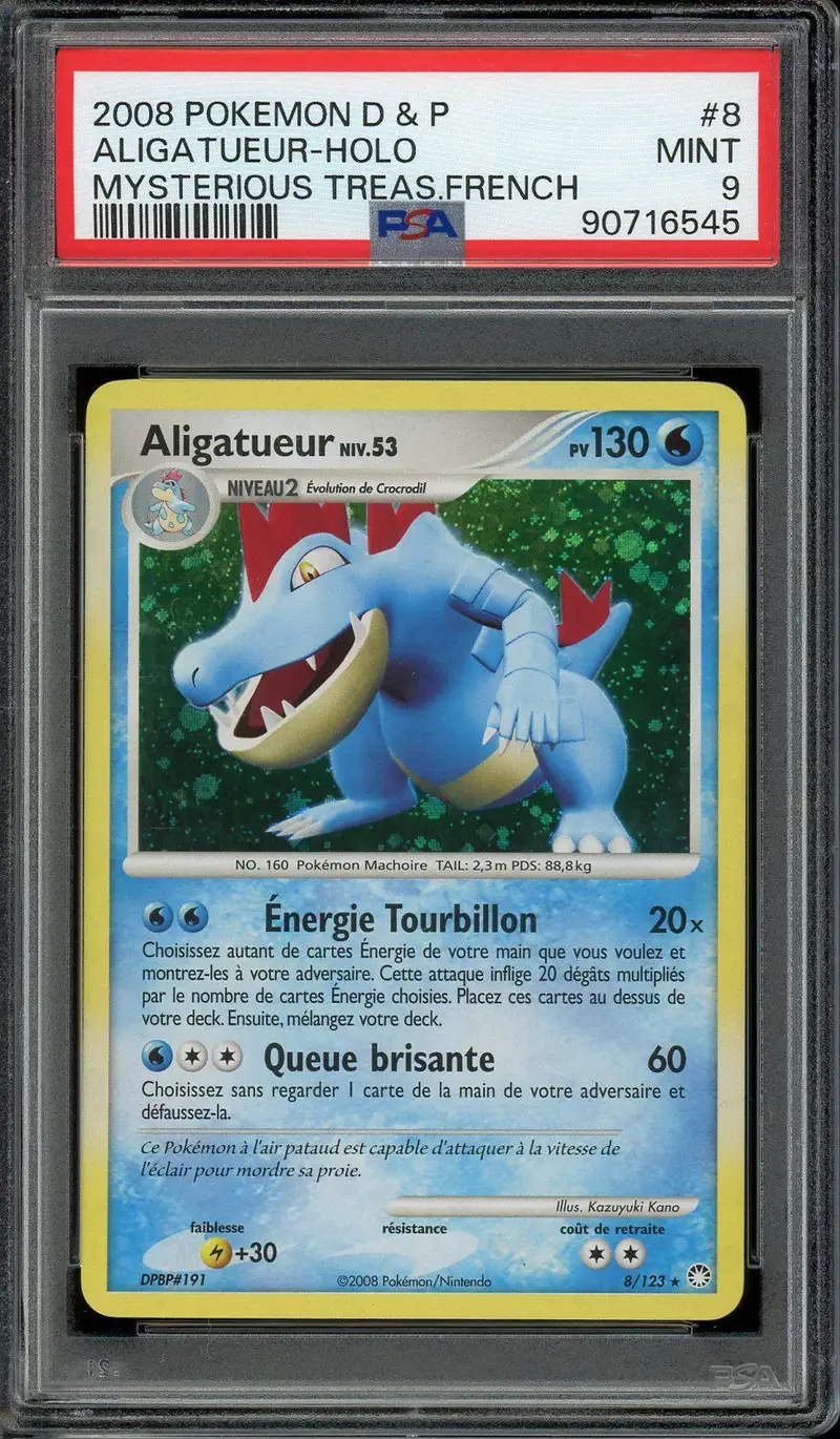 PSA 9 Aligatueur Holo